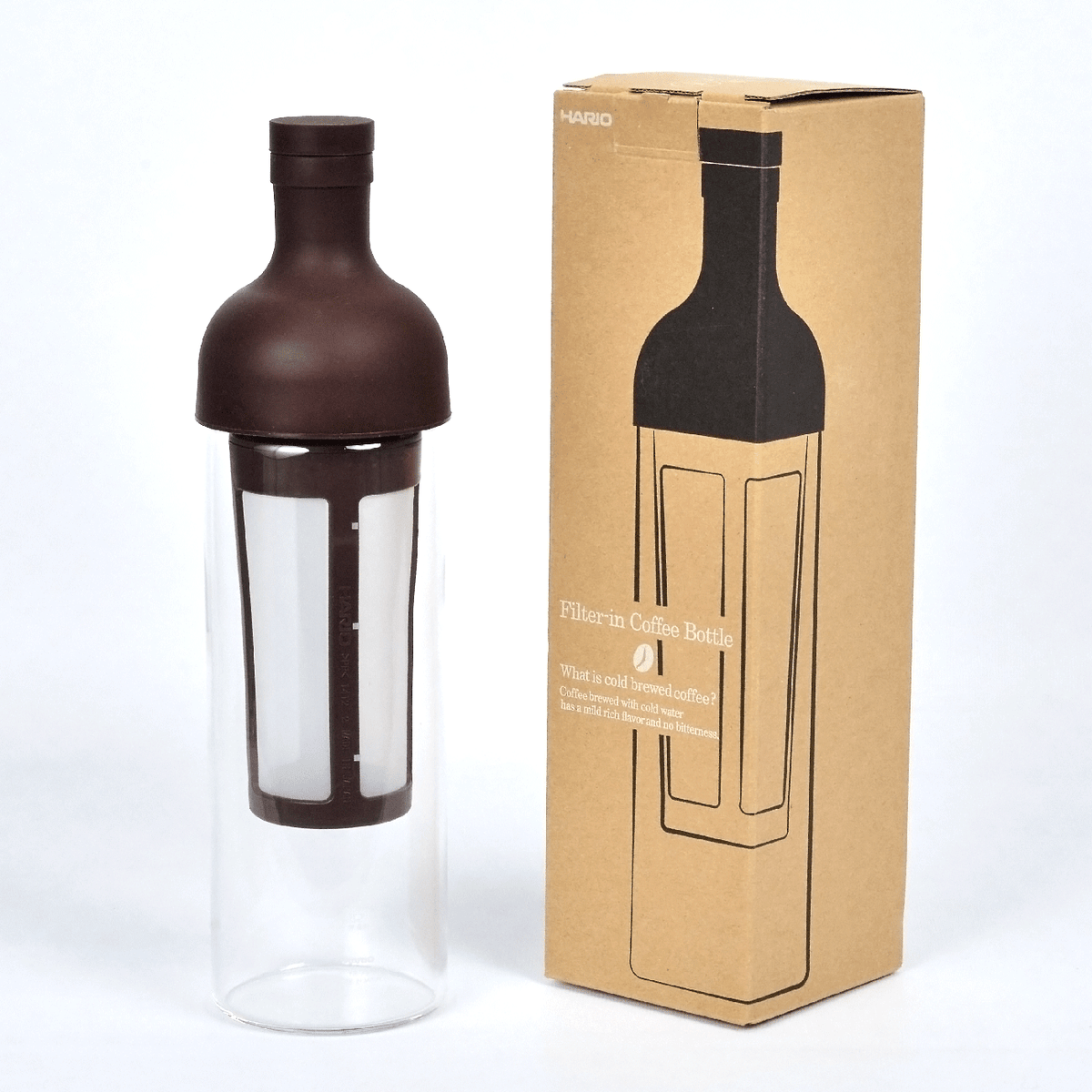 Hario Filter in Coffee Bottle Brown